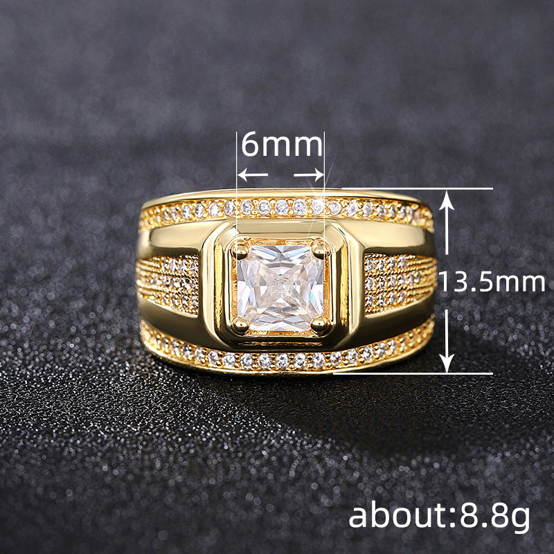 18K Cuban Ring