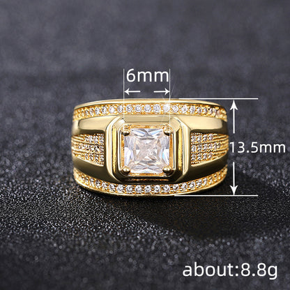 18K Cuban Ring