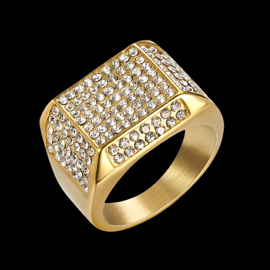 Gold-plated Ice Out Ring