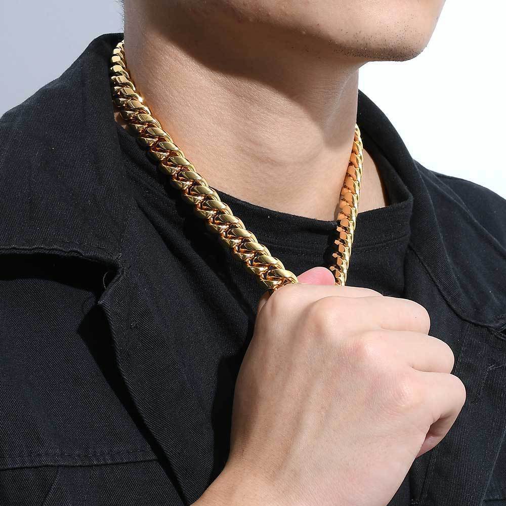 12mm Cuban Chain Edelstahl