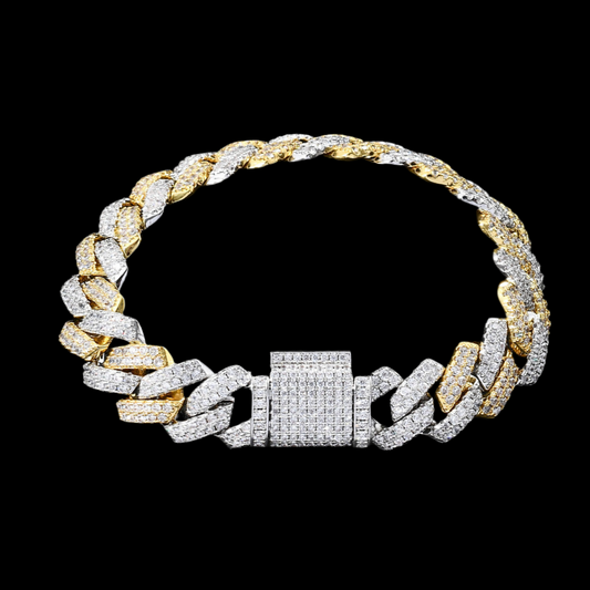 Two-Tone Cuban Chain Armband