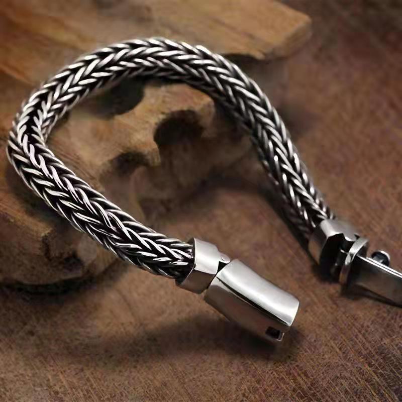 Handgewebtes Hanfseilarmband