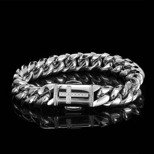 Kreuz Cuban Link Chain Armband