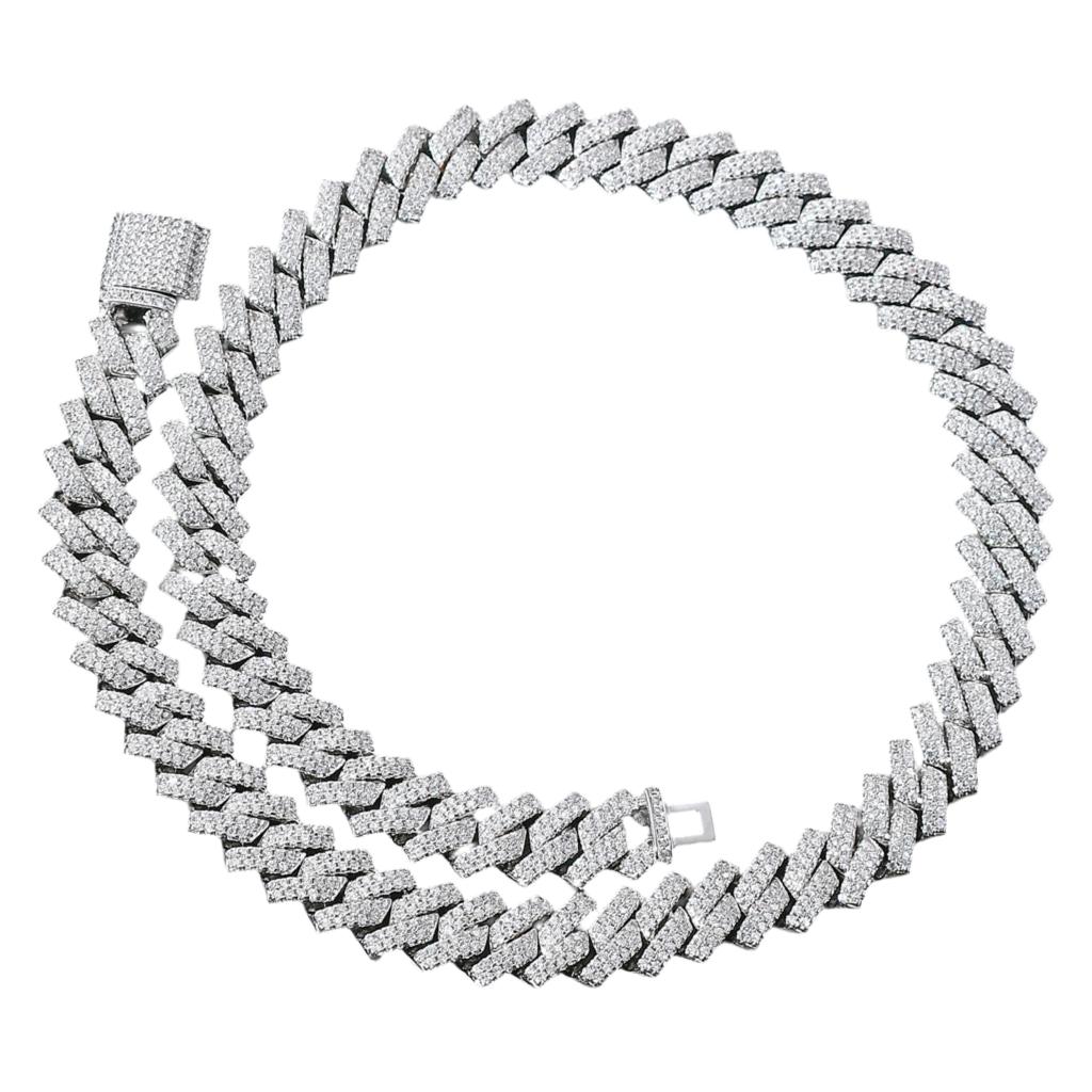 14mm Iced Out Cuban Link Chain/Armband