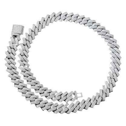 14mm Iced Out Cuban Link Chain/Armband