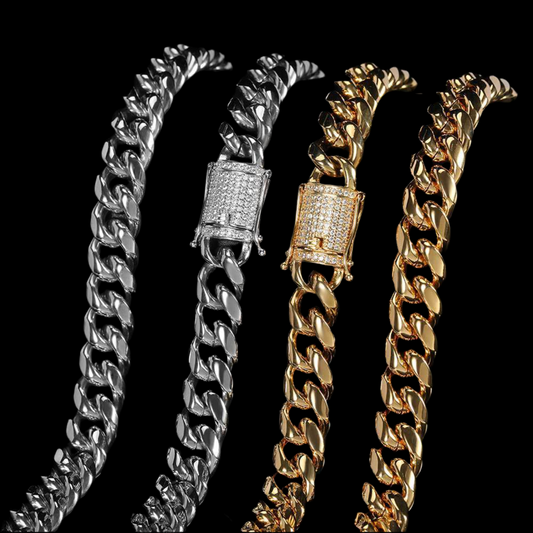 12mm Cuban Chain Edelstahl