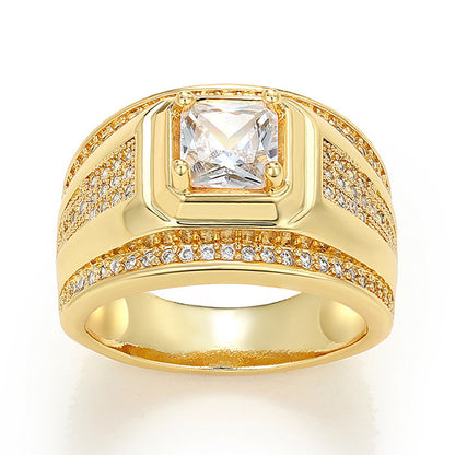 18K Cuban Ring