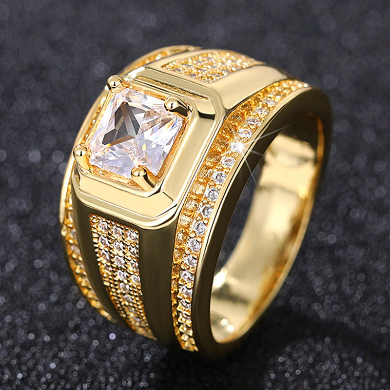 18K Cuban Ring