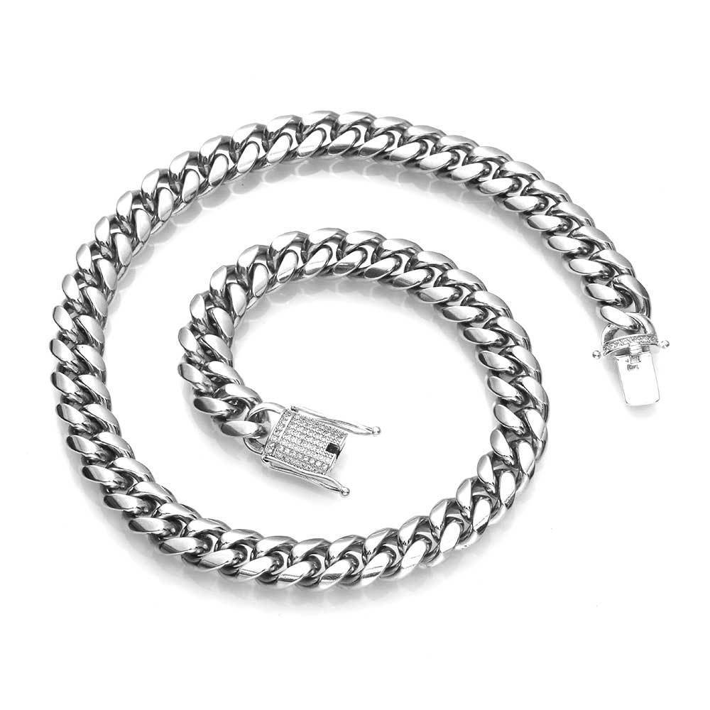 12mm Cuban Chain Edelstahl