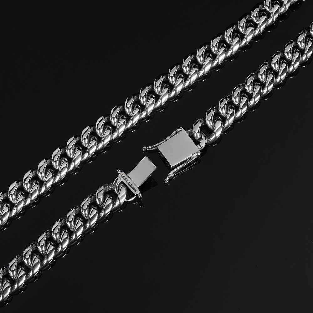 12mm Cuban Chain Edelstahl