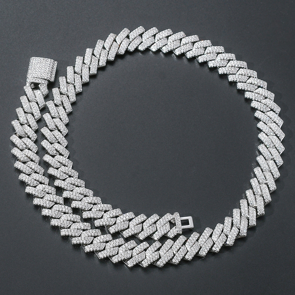 14mm Iced Out Cuban Link Chain/Armband