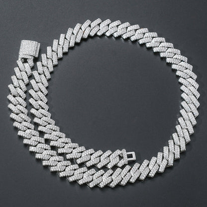 14mm Iced Out Cuban Link Chain/Armband