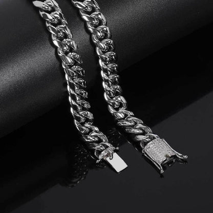 12mm Cuban Chain Edelstahl