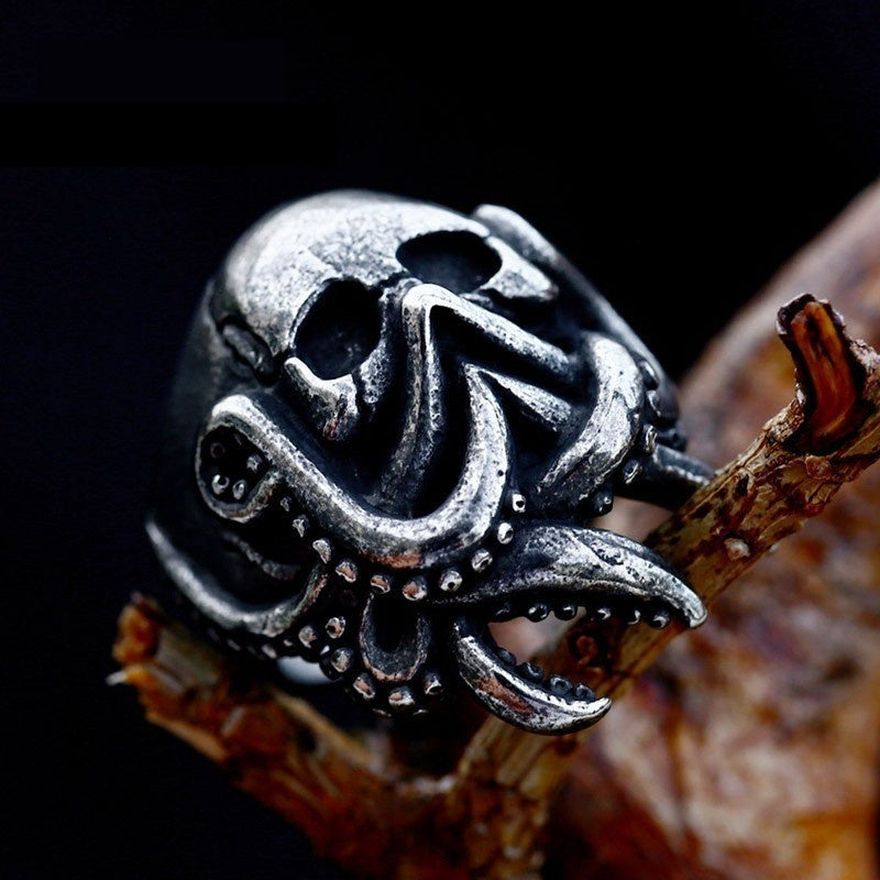 Octopus Skull Ring