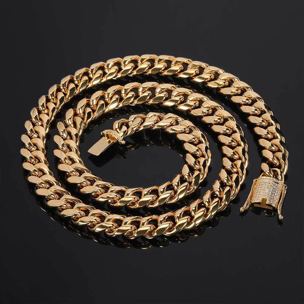 12mm Cuban Chain Edelstahl