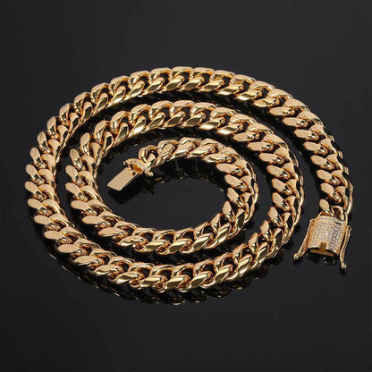 12mm Cuban Chain Edelstahl