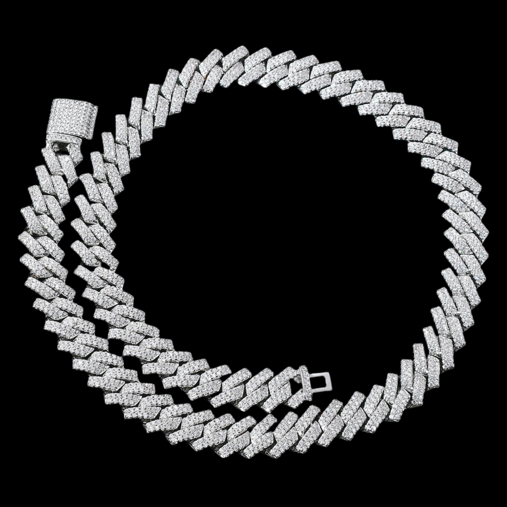 14mm Iced Out Cuban Link Chain/Armband