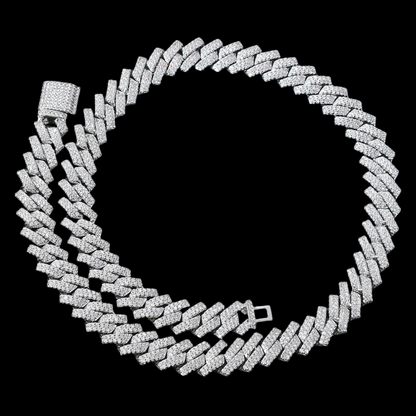 14mm Iced Out Cuban Link Chain/Armband