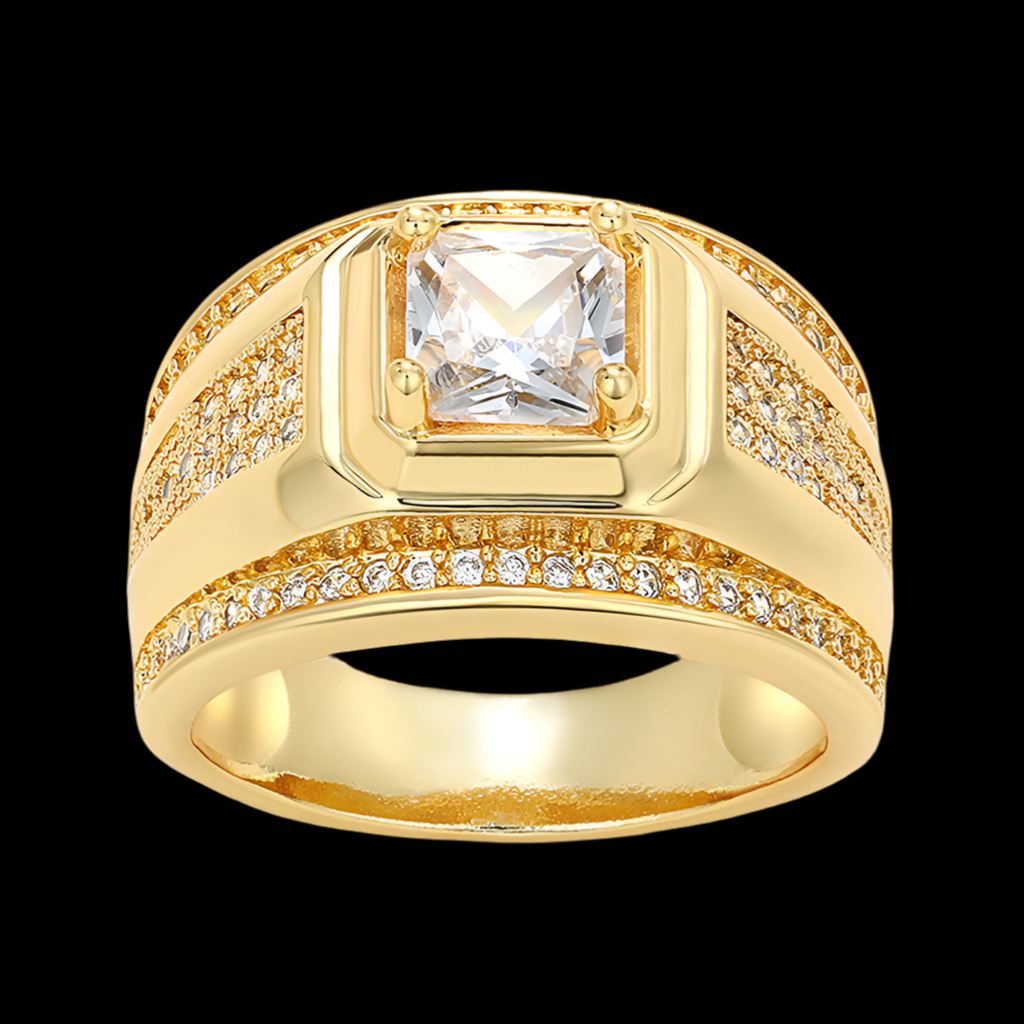 18K Cuban Ring
