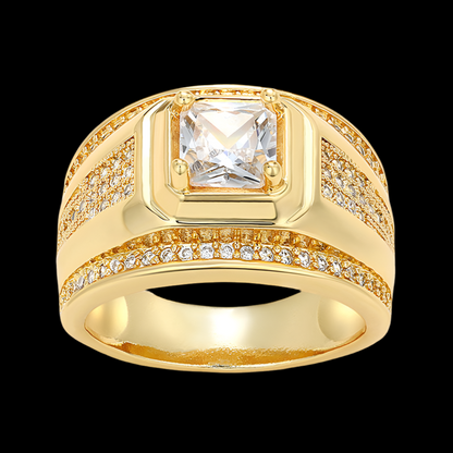 18K Cuban Ring