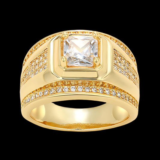 18K Cuban Ring
