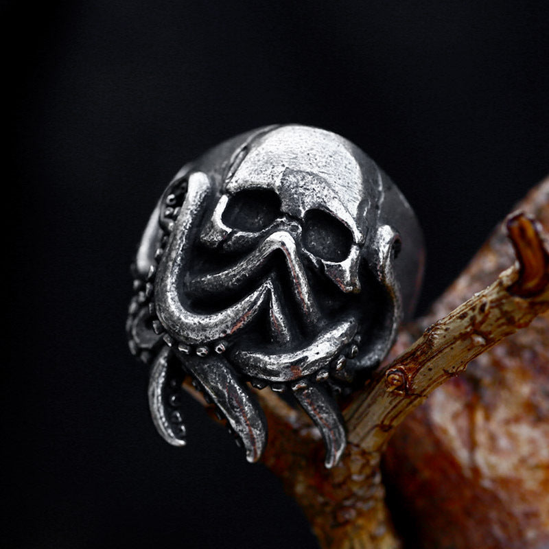Octopus Skull Ring