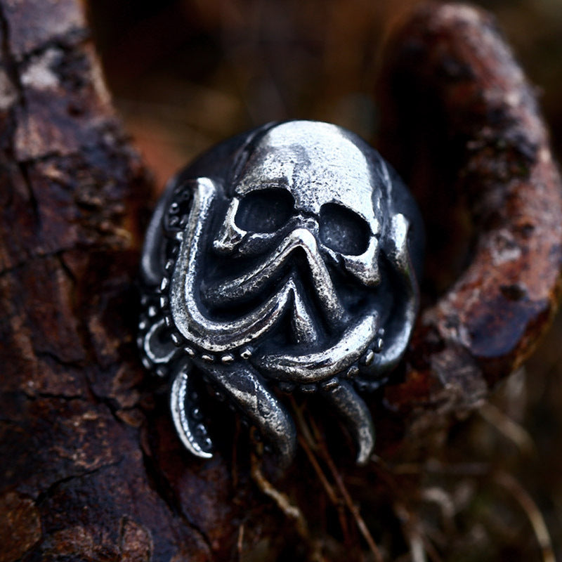 Octopus Skull Ring